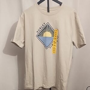 Hurley Men's Beige Graphic T-Shirt